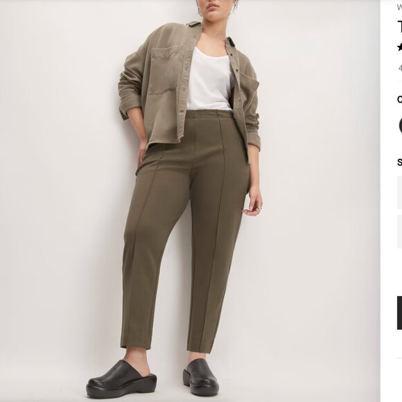 Everlane Dream Pant in Dark Forest Size XS - Picture 3 of 9